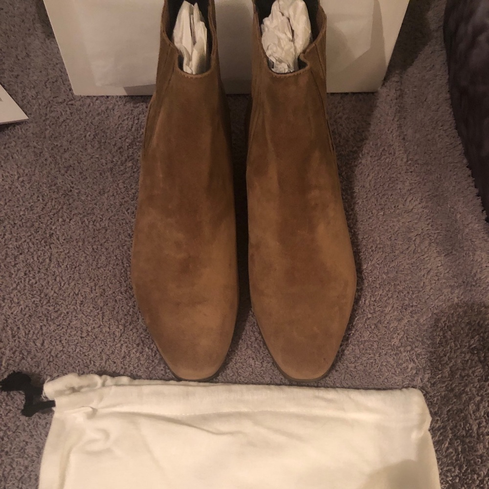 BRAND NEW CAMEL SUEDE LK BENNETT HARRIET BOOTS